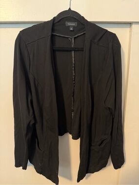 torrid Black Open-Front Draped Blazer